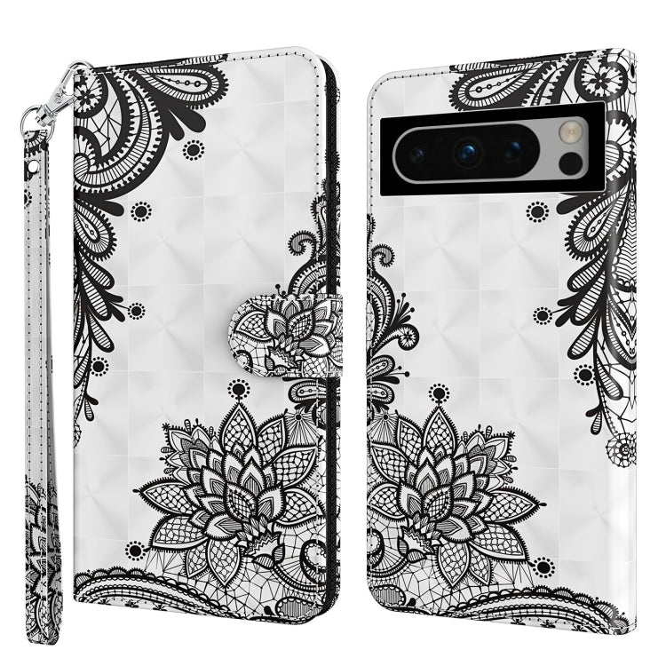 3D Painting Pattern Flip Leather Phone Case, For Google Pixel 8 Pro, For Google Pixel 8