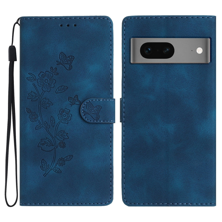 Flower Butterfly Embossing Pattern Leather Phone Case, For Google Pixel 8 Pro, For Google Pixel 8, For Google Pixel 7a, For Google Pixel 7 Pro, For Google Pixel 7