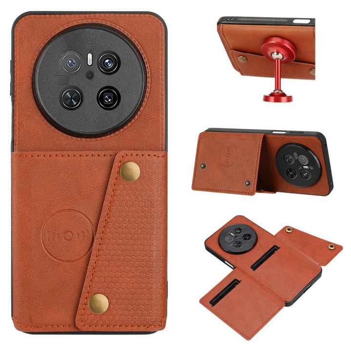 Double Buckle Card Slots Magnetic Phone Case, For Huawei Mate 70 Pro / 70 Pro+, For Huawei Mate 70, For Huawei nova 13 Pro, For Huawei Pura 70 Pro, For Huawei Pura 70, For Huawei Mate 60