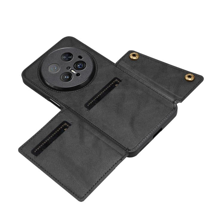 Double Buckle Card Slots Magnetic Phone Case, For Huawei Mate 70 Pro / 70 Pro+, For Huawei Mate 70, For Huawei nova 13 Pro, For Huawei Pura 70 Pro, For Huawei Pura 70, For Huawei Mate 60