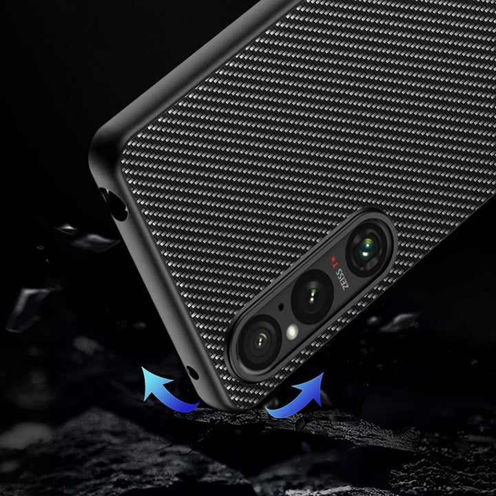 Ultra-thin Carbon Fiber Texture Printing Phone Case, For Sony Xperia 10 VI, For Sony Xperia 1 VI, For Sony Xperia 1 V