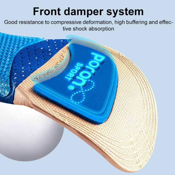 Men Shock Absorbing Sweat Absorbing Breathable Sports Insoles, 35-36, 37-38, 39-40, 41-42, 43-44, 45-46