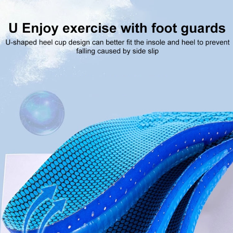 Men Shock Absorbing Sweat Absorbing Breathable Sports Insoles, 35-36, 37-38, 39-40, 41-42, 43-44, 45-46