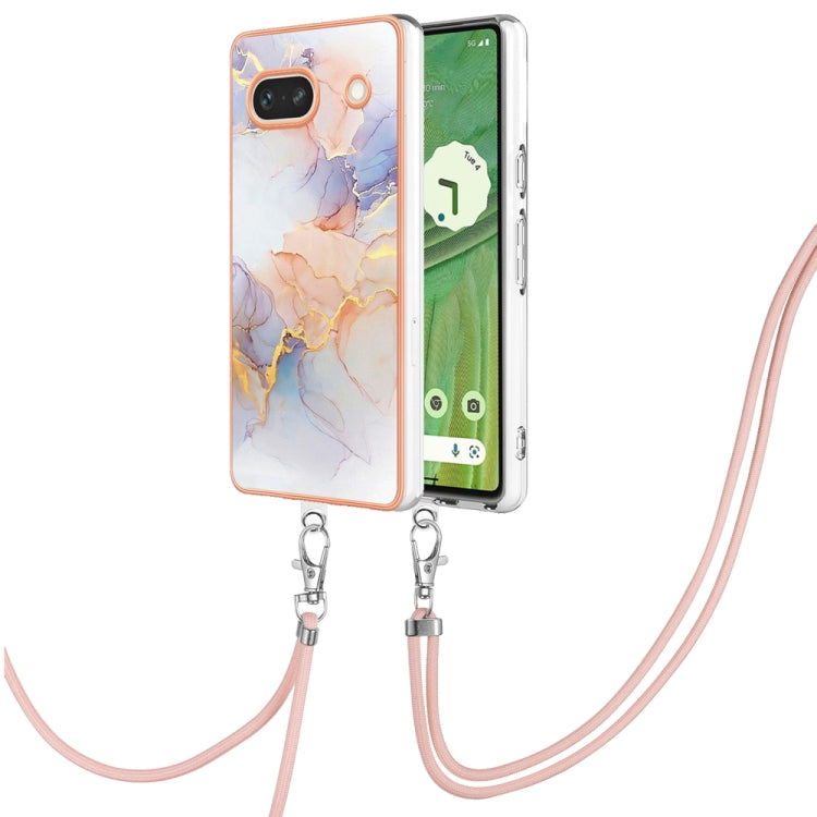 Electroplating IMD TPU Phone Case with Lanyard, For Google Pixel 7a, For Google Pixel 6a