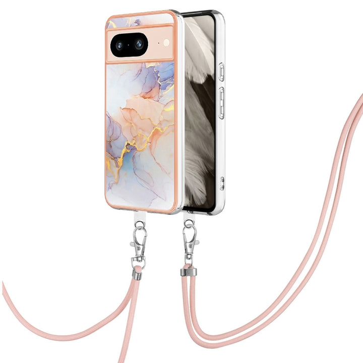 Electroplating IMD TPU Phone Case with Lanyard, For Google Pixel 9 Pro XL, For Google Pixel 9 / 9 Pro, For Google Pixel 8a, For Google Pixel 8 Pro, For Google Pixel 8