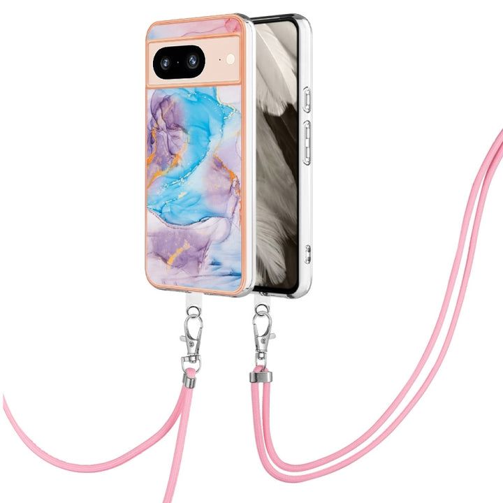 Electroplating IMD TPU Phone Case with Lanyard, For Google Pixel 9 Pro XL, For Google Pixel 9 / 9 Pro, For Google Pixel 8a, For Google Pixel 8 Pro, For Google Pixel 8