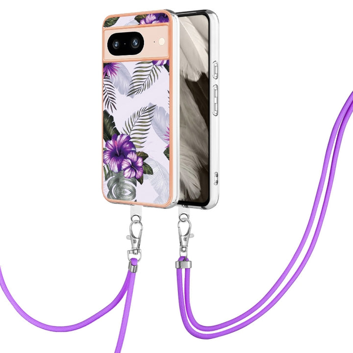 Electroplating IMD TPU Phone Case with Lanyard, For Google Pixel 9 Pro XL, For Google Pixel 9 / 9 Pro, For Google Pixel 8a, For Google Pixel 8 Pro, For Google Pixel 8