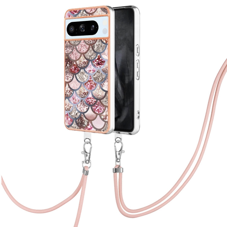 Electroplating IMD TPU Phone Case with Lanyard, For Google Pixel 9 Pro XL, For Google Pixel 9 / 9 Pro, For Google Pixel 8a, For Google Pixel 8 Pro, For Google Pixel 8