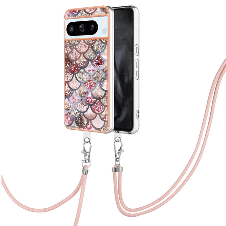 Electroplating IMD TPU Phone Case with Lanyard, For Google Pixel 9 Pro XL, For Google Pixel 9 / 9 Pro, For Google Pixel 8a, For Google Pixel 8 Pro, For Google Pixel 8