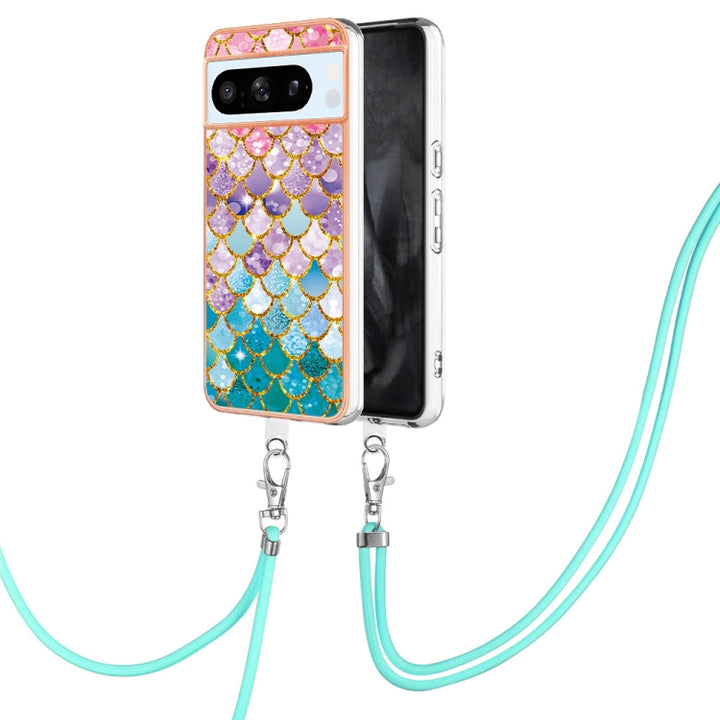 Electroplating IMD TPU Phone Case with Lanyard, For Google Pixel 9 Pro XL, For Google Pixel 9 / 9 Pro, For Google Pixel 8a, For Google Pixel 8 Pro, For Google Pixel 8