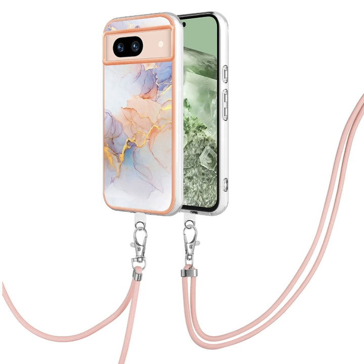 Electroplating IMD TPU Phone Case with Lanyard, For Google Pixel 9 Pro XL, For Google Pixel 9 / 9 Pro, For Google Pixel 8a, For Google Pixel 8 Pro, For Google Pixel 8