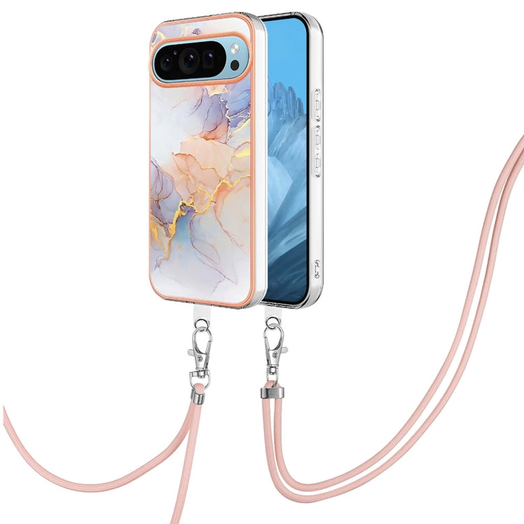 Electroplating IMD TPU Phone Case with Lanyard, For Google Pixel 9 Pro XL, For Google Pixel 9 / 9 Pro, For Google Pixel 8a, For Google Pixel 8 Pro, For Google Pixel 8