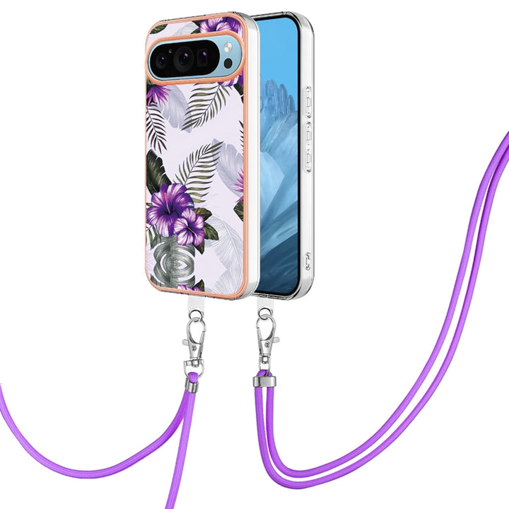 Electroplating IMD TPU Phone Case with Lanyard, For Google Pixel 9 Pro XL, For Google Pixel 9 / 9 Pro, For Google Pixel 8a, For Google Pixel 8 Pro, For Google Pixel 8