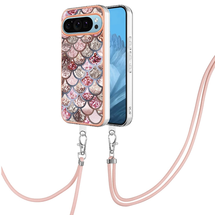 Electroplating IMD TPU Phone Case with Lanyard, For Google Pixel 9 Pro XL, For Google Pixel 9 / 9 Pro, For Google Pixel 8a, For Google Pixel 8 Pro, For Google Pixel 8