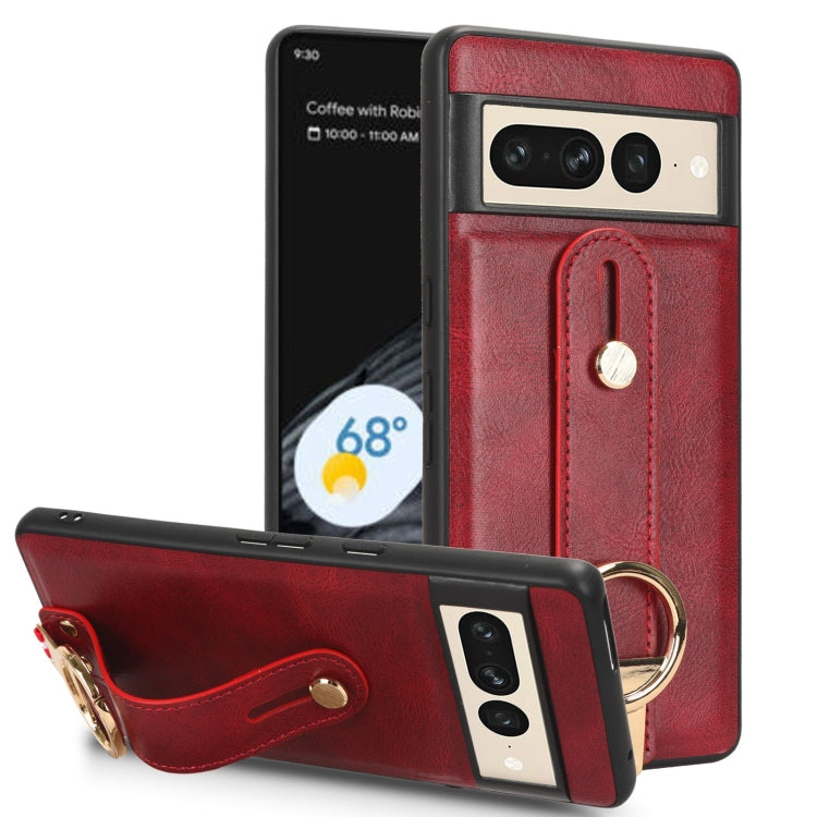 Wristband Leather Back Phone Case, For Google Pixel 8 Pro, For Google Pixel 8, For Google Pixel Fold, For Google Pixel 7a, For Google Pixel 7 Pro, For Google Pixel 7