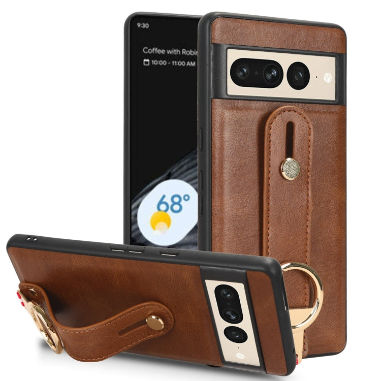 Wristband Leather Back Phone Case, For Google Pixel 8 Pro, For Google Pixel 8, For Google Pixel Fold, For Google Pixel 7a, For Google Pixel 7 Pro, For Google Pixel 7