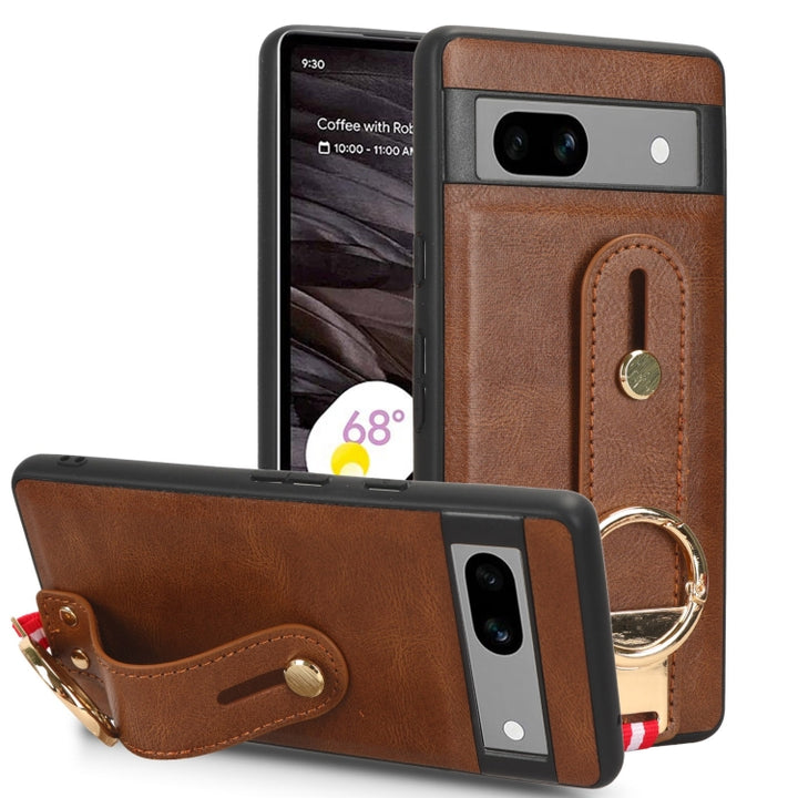 Wristband Leather Back Phone Case, For Google Pixel 8 Pro, For Google Pixel 8, For Google Pixel Fold, For Google Pixel 7a, For Google Pixel 7 Pro, For Google Pixel 7