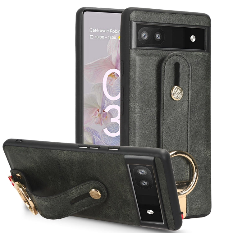 Wristband Leather Back Phone Case, For Google Pixel 6a, For Google Pixel 6 Pro, For Google Pixel 6