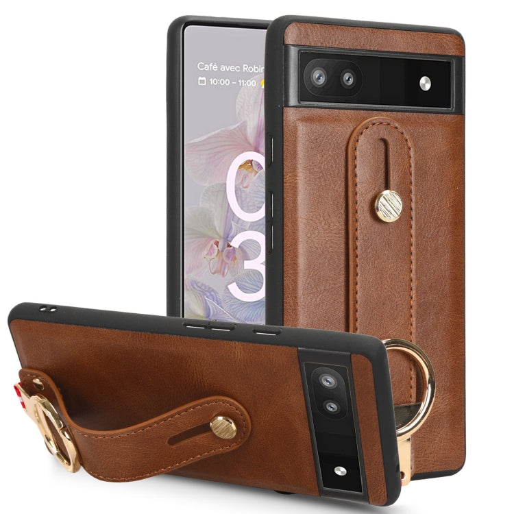 Wristband Leather Back Phone Case, For Google Pixel 6a, For Google Pixel 6 Pro, For Google Pixel 6