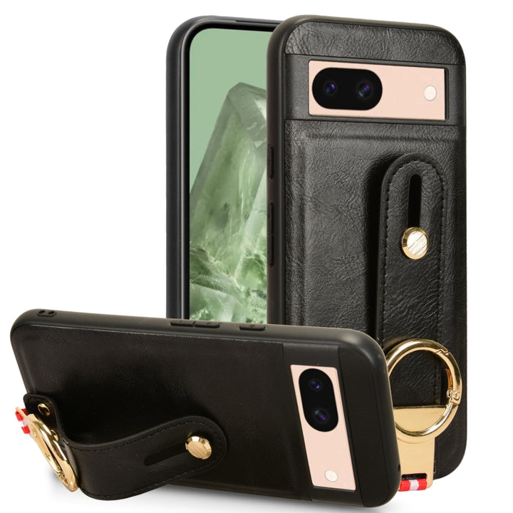 Wristband Leather Back Phone Case, For Google Pixel 9a, For Google Pixel 9 Pro XL, For Google Pixel 9 Pro  Fold, For Google Pixel 9 Pro, For Google Pixel 9, For Google Pixel 8a