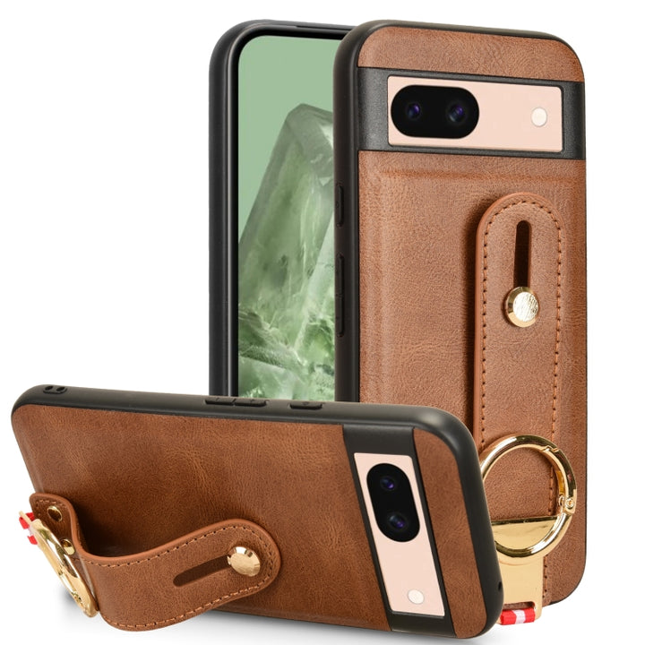 Wristband Leather Back Phone Case, For Google Pixel 9a, For Google Pixel 9 Pro XL, For Google Pixel 9 Pro  Fold, For Google Pixel 9 Pro, For Google Pixel 9, For Google Pixel 8a