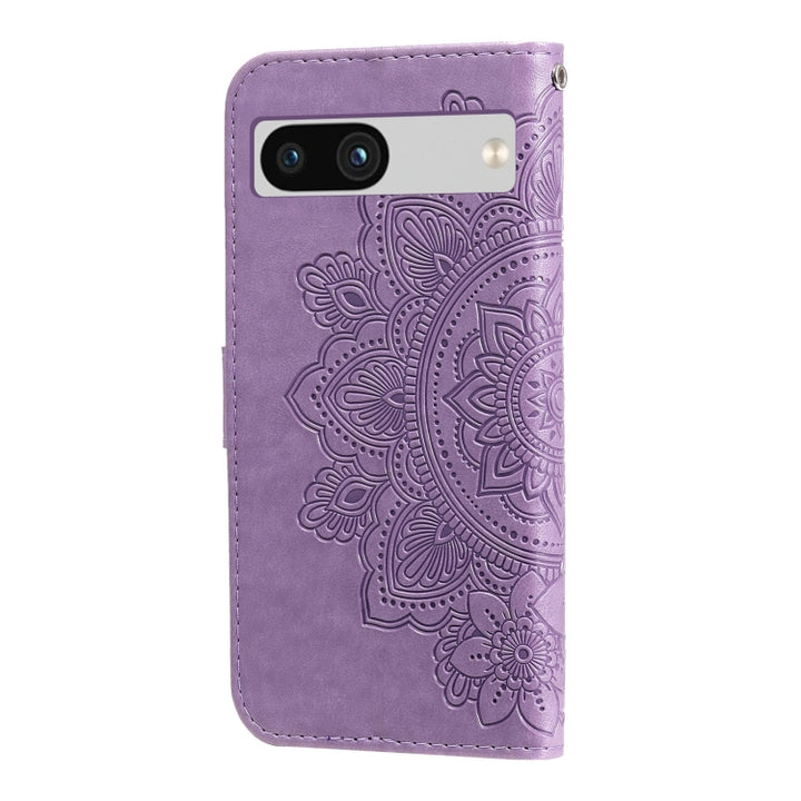 Seven-petal Flowers Embossing Leather Phone Case, For Google Pixel 7a, For Google Pixel 7 Pro, For Google Pixel  7