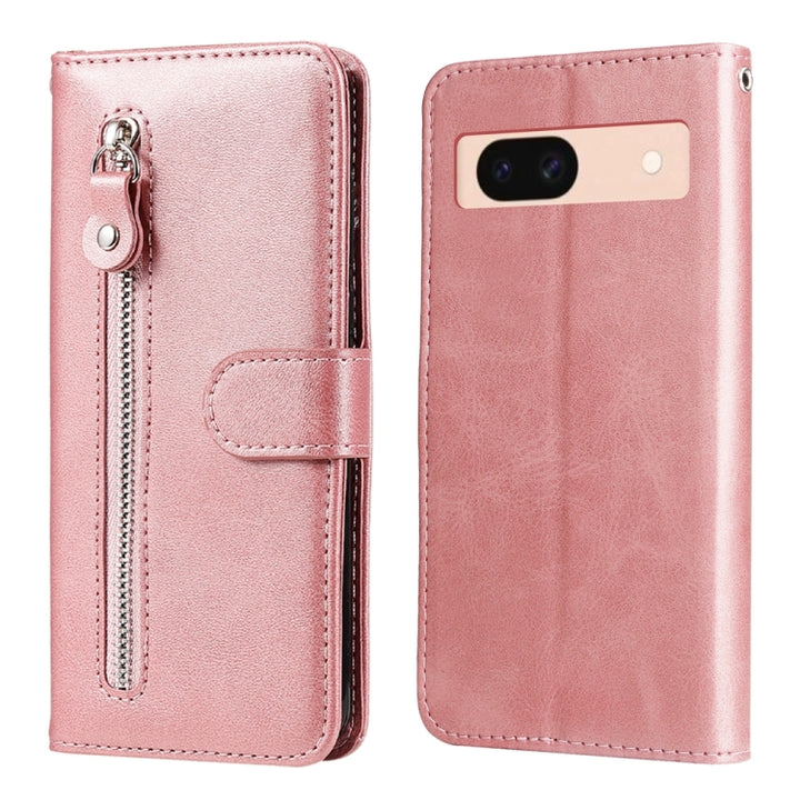 Fashion Calf Texture Zipper Leather Phone Case, For Google Pixel 9a, For Google Pixel 9 Pro, For Google Pixel 9, For Google Pixel 8a, For Google Pixel 8 Pro, For Google Pixel 8