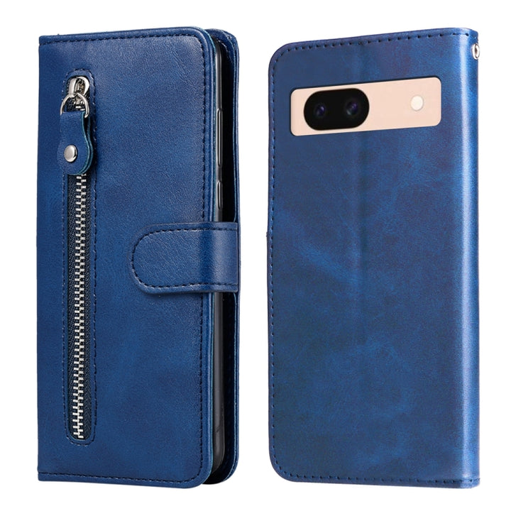 Fashion Calf Texture Zipper Leather Phone Case, For Google Pixel 9a, For Google Pixel 9 Pro, For Google Pixel 9, For Google Pixel 8a, For Google Pixel 8 Pro, For Google Pixel 8