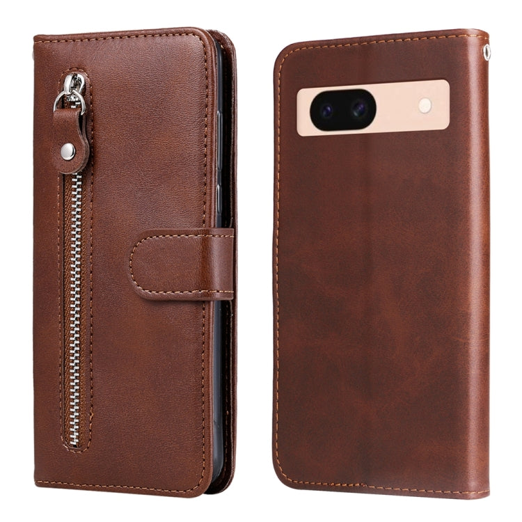 Fashion Calf Texture Zipper Leather Phone Case, For Google Pixel 9a, For Google Pixel 9 Pro, For Google Pixel 9, For Google Pixel 8a, For Google Pixel 8 Pro, For Google Pixel 8