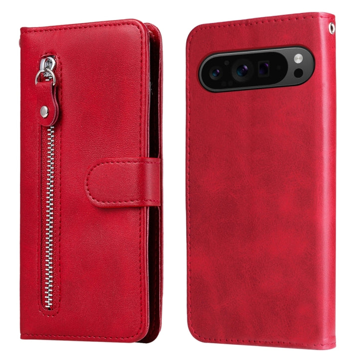 Fashion Calf Texture Zipper Leather Phone Case, For Google Pixel 9a, For Google Pixel 9 Pro, For Google Pixel 9, For Google Pixel 8a, For Google Pixel 8 Pro, For Google Pixel 8