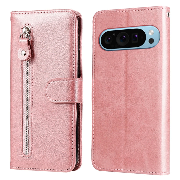 Fashion Calf Texture Zipper Leather Phone Case, For Google Pixel 9a, For Google Pixel 9 Pro, For Google Pixel 9, For Google Pixel 8a, For Google Pixel 8 Pro, For Google Pixel 8