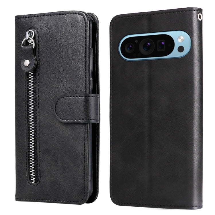 Fashion Calf Texture Zipper Leather Phone Case, For Google Pixel 9a, For Google Pixel 9 Pro, For Google Pixel 9, For Google Pixel 8a, For Google Pixel 8 Pro, For Google Pixel 8