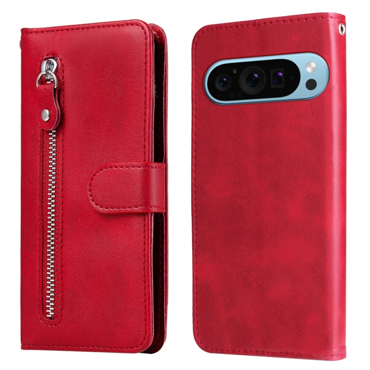 Fashion Calf Texture Zipper Leather Phone Case, For Google Pixel 9a, For Google Pixel 9 Pro, For Google Pixel 9, For Google Pixel 8a, For Google Pixel 8 Pro, For Google Pixel 8