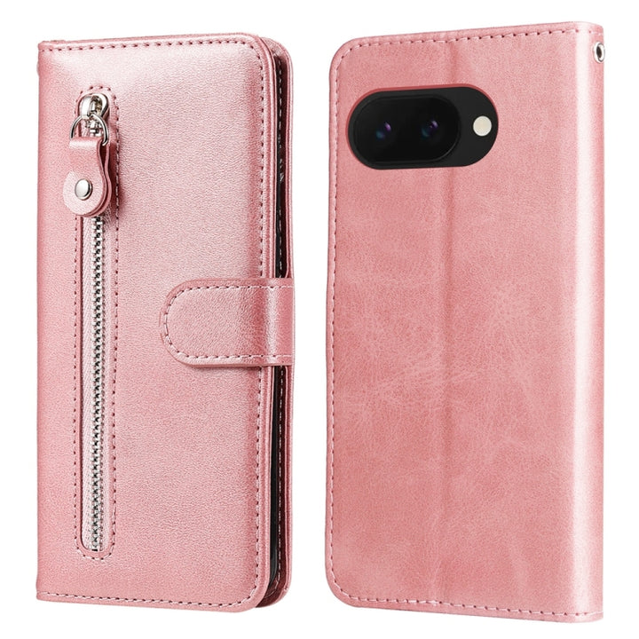 Fashion Calf Texture Zipper Leather Phone Case, For Google Pixel 9a, For Google Pixel 9 Pro, For Google Pixel 9, For Google Pixel 8a, For Google Pixel 8 Pro, For Google Pixel 8