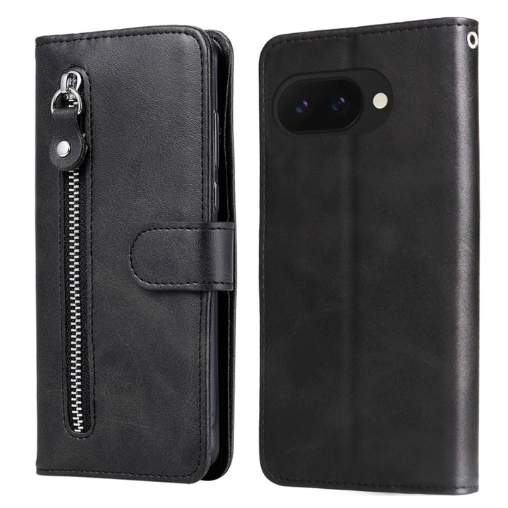 Fashion Calf Texture Zipper Leather Phone Case, For Google Pixel 9a, For Google Pixel 9 Pro, For Google Pixel 9, For Google Pixel 8a, For Google Pixel 8 Pro, For Google Pixel 8