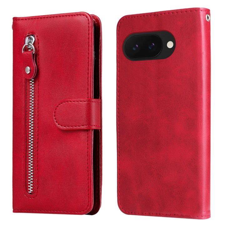 Fashion Calf Texture Zipper Leather Phone Case, For Google Pixel 9a, For Google Pixel 9 Pro, For Google Pixel 9, For Google Pixel 8a, For Google Pixel 8 Pro, For Google Pixel 8