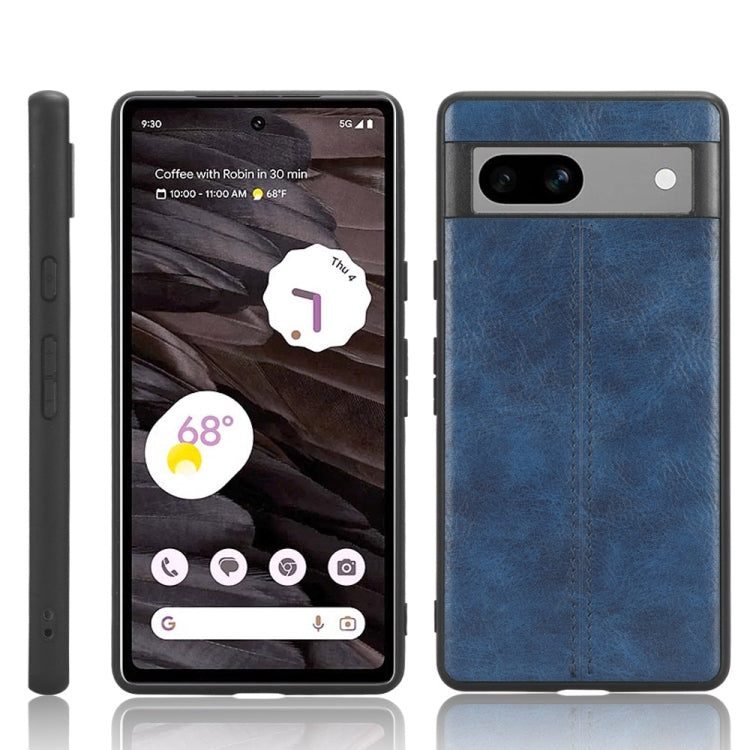 Cow Pattern Sewing Back Cover Phone Case, For Google Pixel 9a, For Google Pixel 9 Pro XL, For Google Pixel 9 / Pixel 9 Pro, For Google Pixel 7a