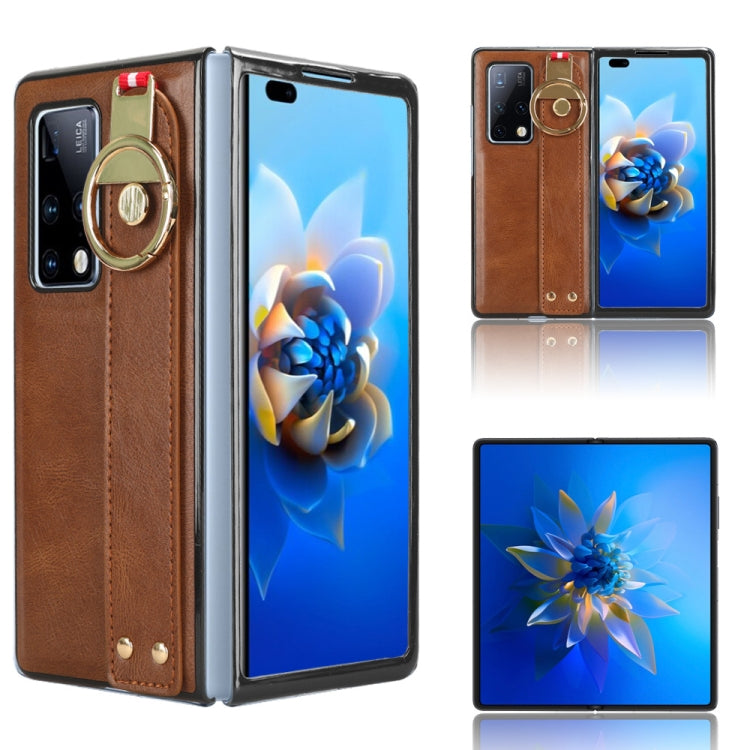 Wristband Leather Back Phone Case, For Huawei Mate X3, For Huawei Maimang A20 5G, For Huawei Mate Xs 2, For Huawei P50 Pocket, For Huawei Mate X2