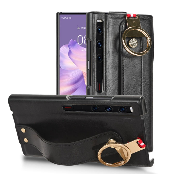 Wristband Leather Back Phone Case, For Huawei Mate X3, For Huawei Maimang A20 5G, For Huawei Mate Xs 2, For Huawei P50 Pocket, For Huawei Mate X2