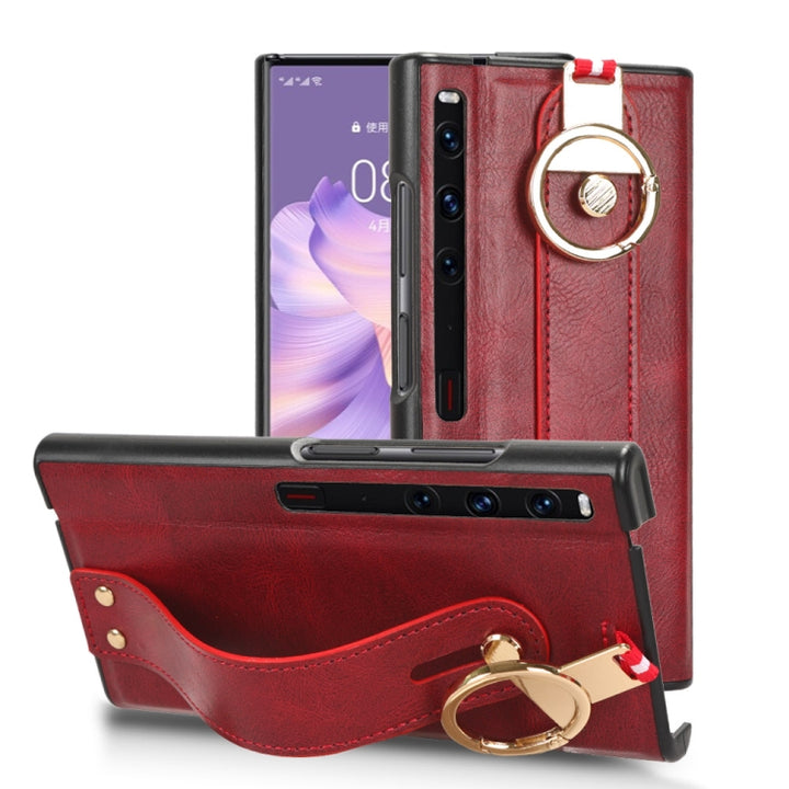 Wristband Leather Back Phone Case, For Huawei Mate X3, For Huawei Maimang A20 5G, For Huawei Mate Xs 2, For Huawei P50 Pocket, For Huawei Mate X2