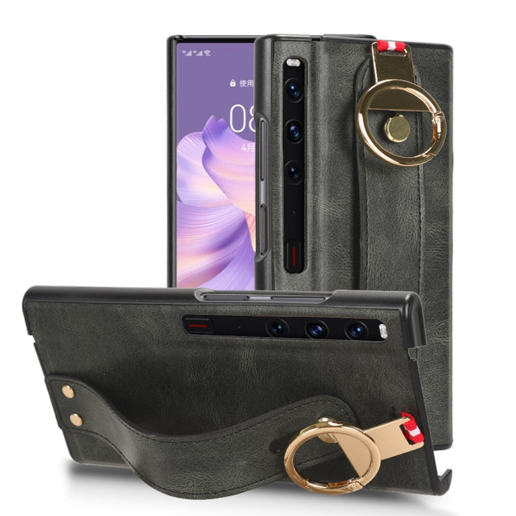 Wristband Leather Back Phone Case, For Huawei Mate X3, For Huawei Maimang A20 5G, For Huawei Mate Xs 2, For Huawei P50 Pocket, For Huawei Mate X2