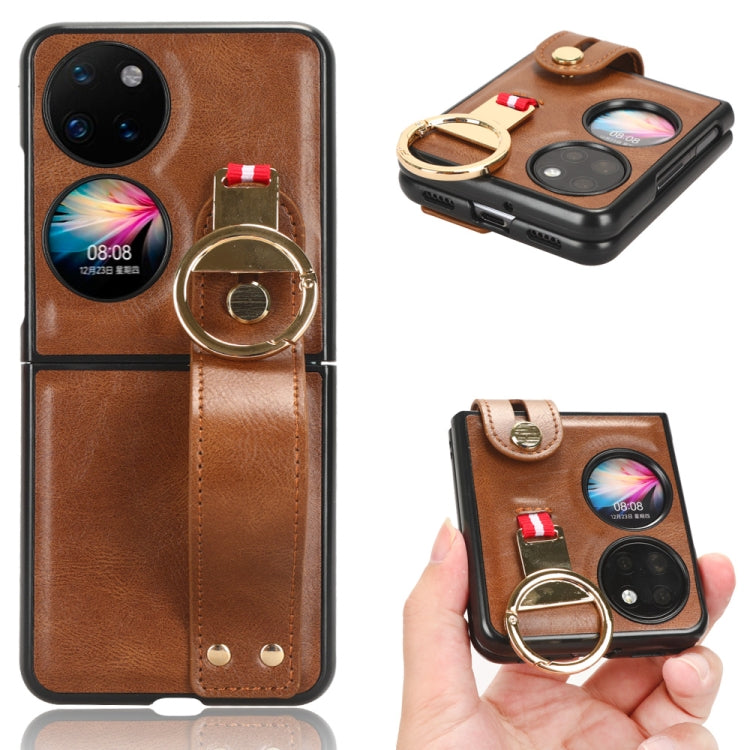 Wristband Leather Back Phone Case, For Huawei Mate X3, For Huawei Maimang A20 5G, For Huawei Mate Xs 2, For Huawei P50 Pocket, For Huawei Mate X2