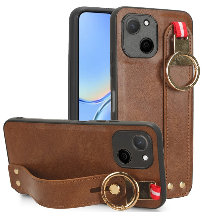 Wristband Leather Back Phone Case, For Huawei Mate X3, For Huawei Maimang A20 5G, For Huawei Mate Xs 2, For Huawei P50 Pocket, For Huawei Mate X2