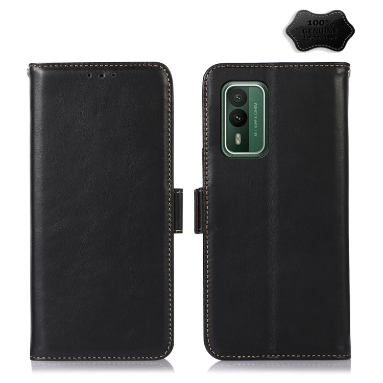 Magnetic Crazy Horse Texture Genuine Leather RFID Phone Case, For Nokia G42 5G, For Nokia XR21, For Nokia C110