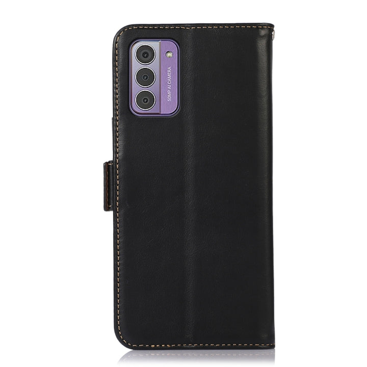 Magnetic Crazy Horse Texture Genuine Leather RFID Phone Case, For Nokia G42 5G, For Nokia XR21, For Nokia C110