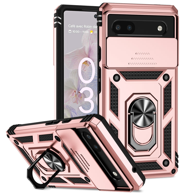 Sliding Camshield Holder Phone Case, For Google Pixel 7a, For Google Pixel 6a