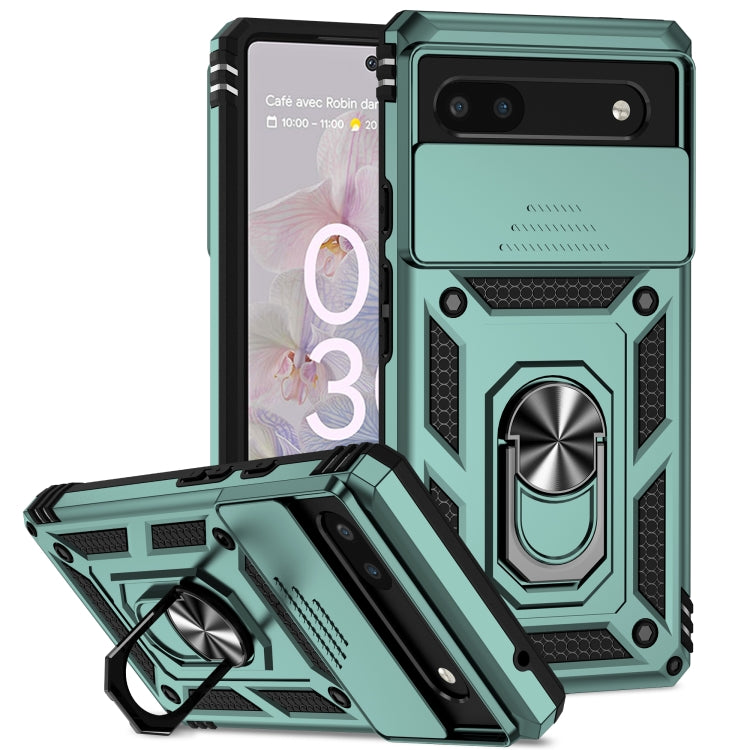 Sliding Camshield Holder Phone Case, For Google Pixel 7a, For Google Pixel 6a