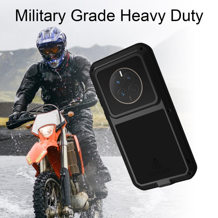 LOVE MEI POWERFUL Metal Shockproof Life Waterproof Dustproof Phone Case, For Huawei P60 / P60 Pro / P60 Art, For Huawei Mate 50 Pro, For Huawei Mate 50