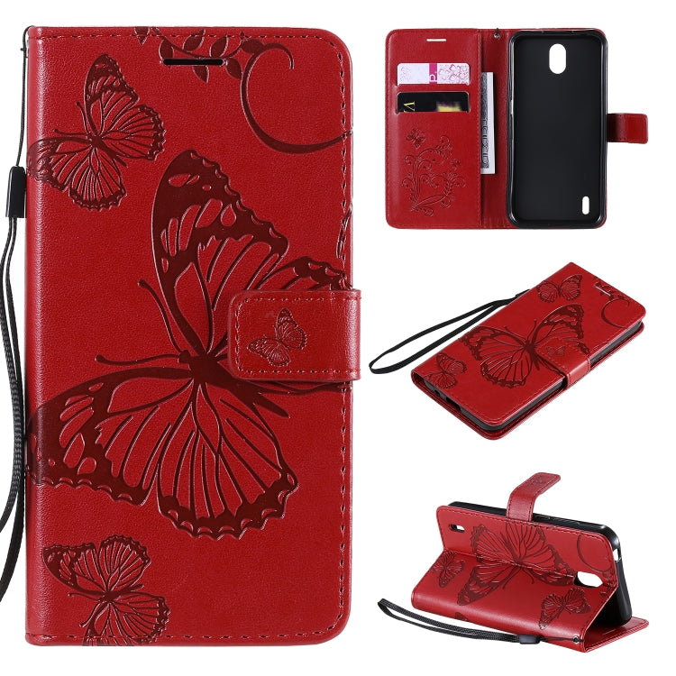 3D Butterflies Embossing Pattern Horizontal Flip Leather Case with Holder & Card Slot & Wallet, For Nokia 1.3, For Nokia 2.3, For Sony Xperia L4, For Sony Xperia 10 II