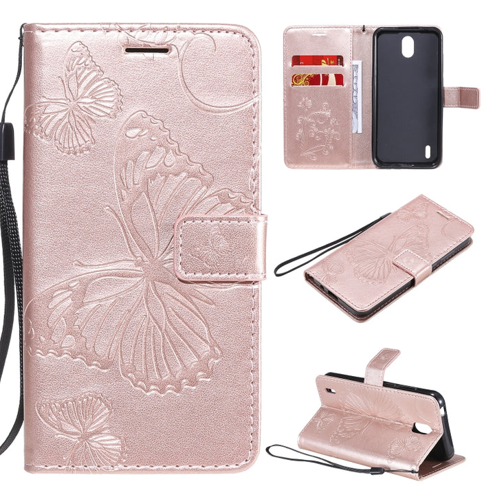 3D Butterflies Embossing Pattern Horizontal Flip Leather Case with Holder & Card Slot & Wallet, For Nokia 1.3, For Nokia 2.3, For Sony Xperia L4, For Sony Xperia 10 II